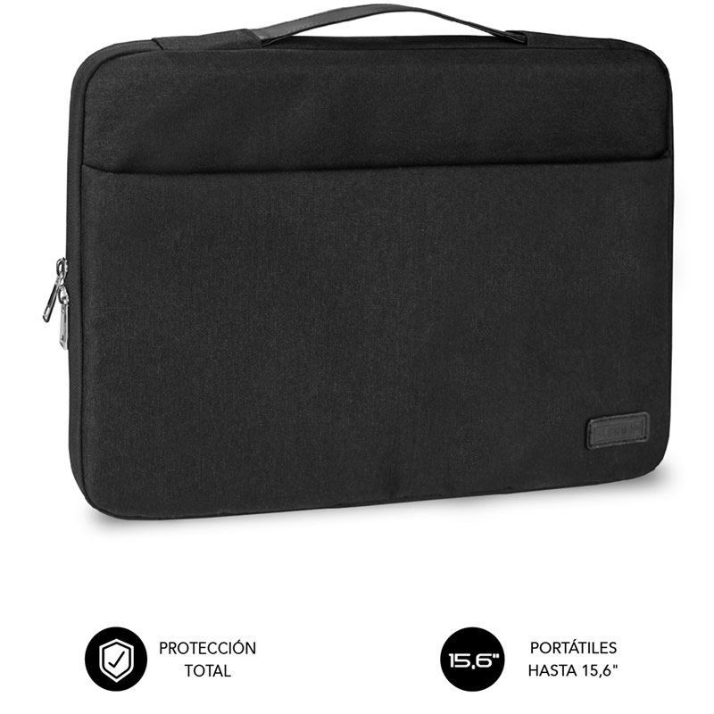 Maletín Subblim Elegant Laptop Sleeve para Portátiles hasta 15.6'/ Negro - Ítem