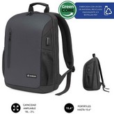 Mochila Subblim Xpand Air Padding Backpack para Portátiles hasta 15.6'/ Puerto USB/ Negro