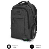 Mochila Subblim Professional Air Padding Backpack para Portátiles hasta 16'/ Puerto USB