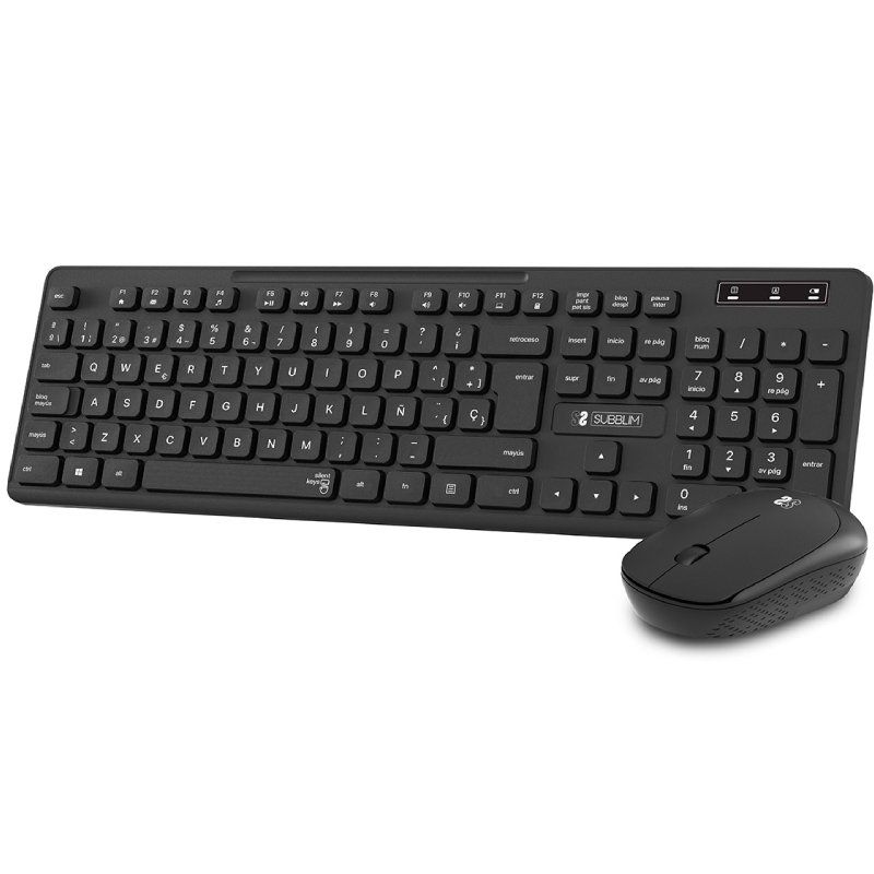 Teclado y Ratón Inalámbrico Subblim Combo Business Slim CSSW10/ Negro - Ítem
