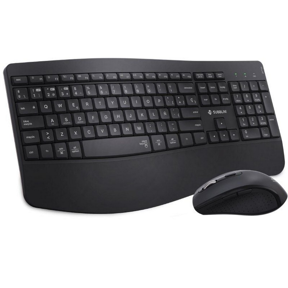 Teclado y Ratón Inalámbrico Subblim Combo Dual Office Prowave/ Negro