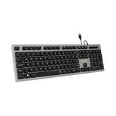 Teclado Subblim Wired Ergo Keys Silent Flat HQ/ Gris