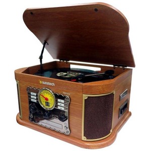 Tocadiscos Sunstech PXRC52CD/ Bluetooth/ Radio FM/ Cassette