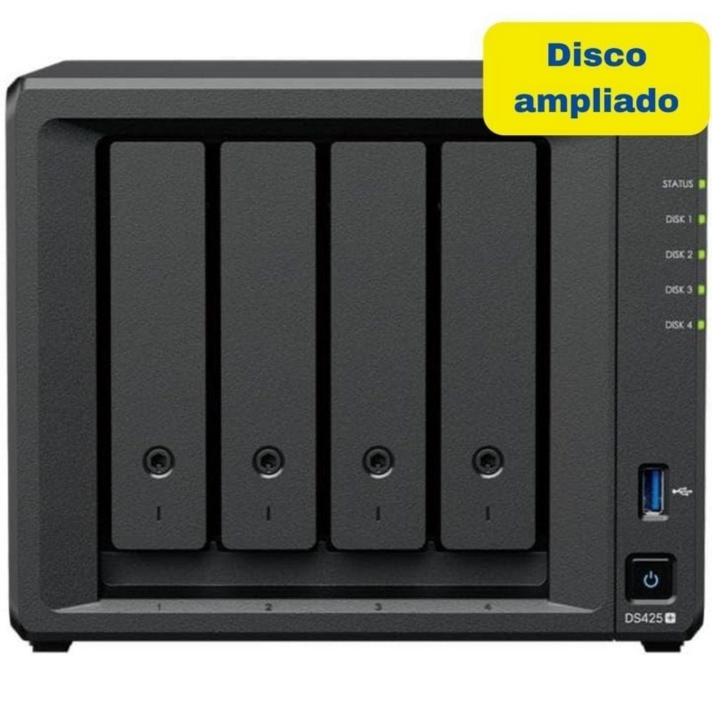 NAS Synology Diskstation DS425+/ 4 Bahías 3.5'- 2.5'/ 2GB DDR4/ 16TB/ Formato Torre