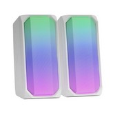 Altavoces con Bluetooth Mars Gaming MSRGBW/ 15W/ 2.0/ Blancos