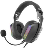 Auriculares Gaming con Micrófono Mars Gaming MH-PRO/ Jack 3.5/ USB/ Negros