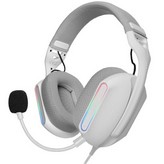 Auriculares Gaming con Micrófono Mars Gaming MH-PRO/ Jack 3.5/ USB/ Blancos