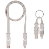 Pack 2 Cables USB 2.0 Mars Gaming MCA-ECO/ Lightning + MicroUSB/ USB Tipo-C/ USB-A/ 1m
