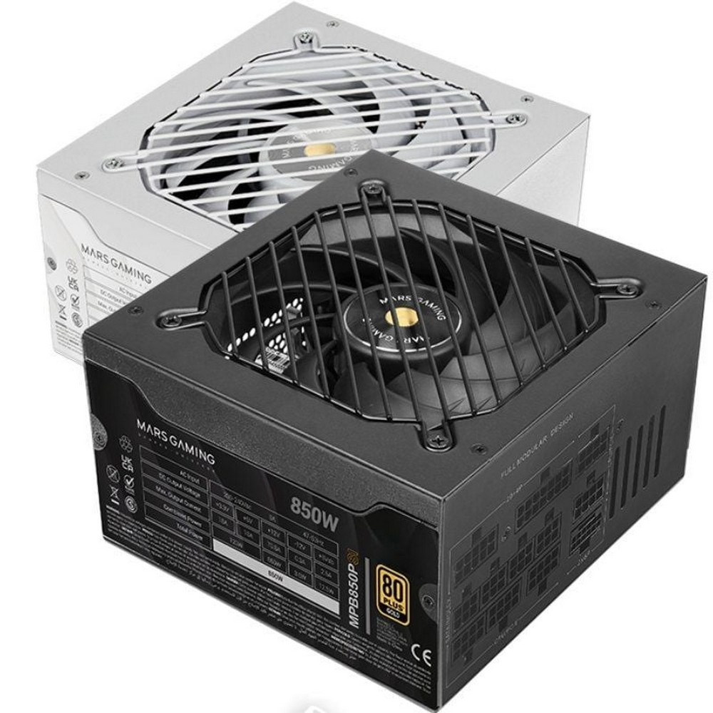 Fuente de Alimentación Mars Gaming MPB850PSI/ 850W/ Ventilador 14cm/ 80 Plus Gold