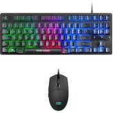 Pack Gaming Mars Gaming MCPTKLES/ Teclado + Ratón Óptico