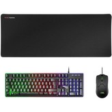 Pack Gaming Mars Gaming MCPX/ Teclado H-MECH + Ratón Óptico + Alfombrilla/ Negro