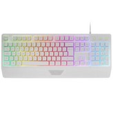 Teclado Gaming SemiMecánico Mars Gaming MK124/ Blanco