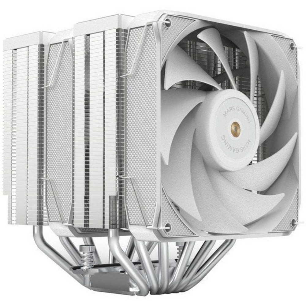 Ventilador con Disipador Doble Mars Gaming MCPU-XU6/ 2x 12cm/ Blanco