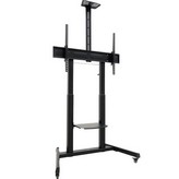 Soporte de Suelo Inclinable con Ruedas TooQ FS20406HM-B para TV de 60-100'/ hasta 120kg