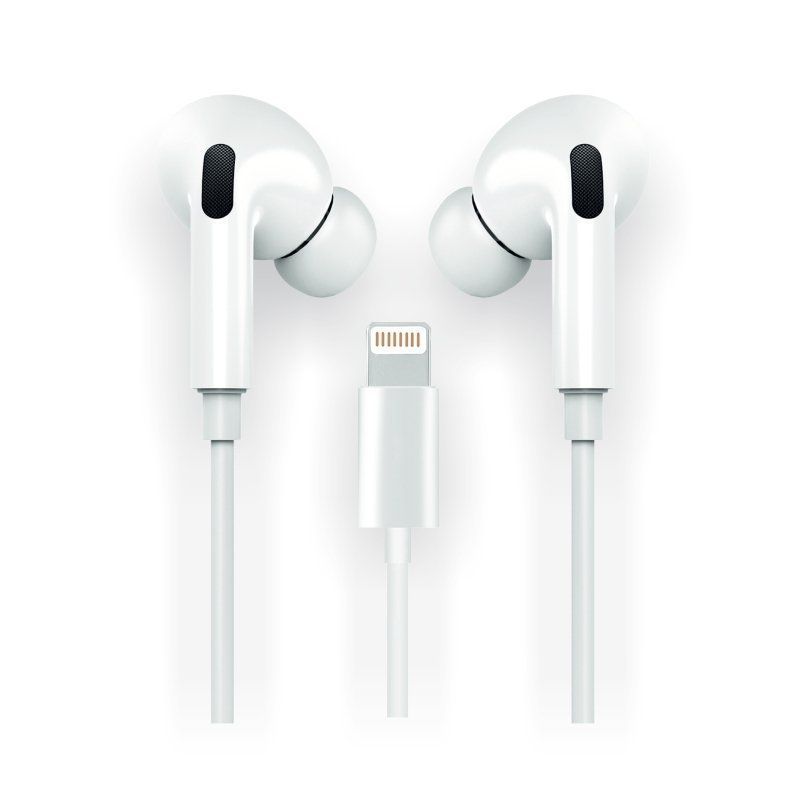 Auriculares Tech One Tech earTECH HOP TEC1202/ con Micrófono/ Lightning/ Blancos