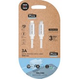Cable USB Tipo-C 2.0 Lightning Tech One Tech TEC2203/ Lightning Macho - USB Tipo-C Macho/ 1m/ Blanco