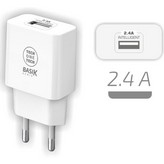 Cargador de Pared Tech One Tech TEC2904/ 1xUSB/ 2.4A/ Blanco