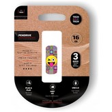 Pendrive 16GB Tech One Tech Emoji guiño USB 2.0