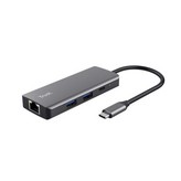 Docking USB Tipo-C Trust Dalyx/ 2xUSB/ 2xUSB Tipo-C/ 1xHDMI/ 1xRJ45/ Gris