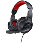 Auriculares Gaming con Micrófono Trust Gaming 24785/ Jack 3.5/ Rojos y Negros