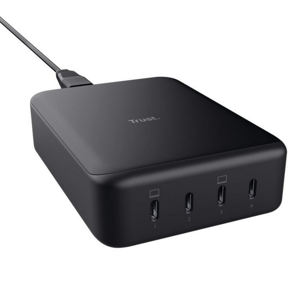 Cargador de Portátiles GaN Trust Maxo/ 4xUSB Tipo-C/ 240W