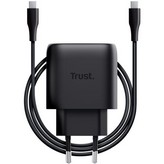 Cargador de Pared GaN Trust Maxo 45W Compatible con Samsung/ 1xUSB Tipo-C/ Incluye Cable USB Tipo-C/ 45W