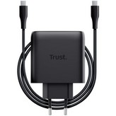 Cargador de Pared GaN Trust Maxo 65W/ 1xUSB Tipo-C/ Incluye Cable USB Tipo-C/ 65W