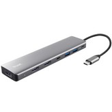 Docking USB Tipo-C Trust Dalyx/ 2xUSB/ 2xHDMI 4K/ 1xDisplayPort/ 1xUSB Tipo-C PD/ Gris