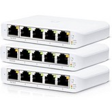 Switch Gestionado Ubiquiti USW-Flex Mini 5 Puertos/ RJ45 10/100/1000 PoE/ Pack 3 uds