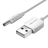 Cable Conversor USB Vention CEXWD/ USB Macho - DC 3.5mm Macho/ 50cm/ Blanco