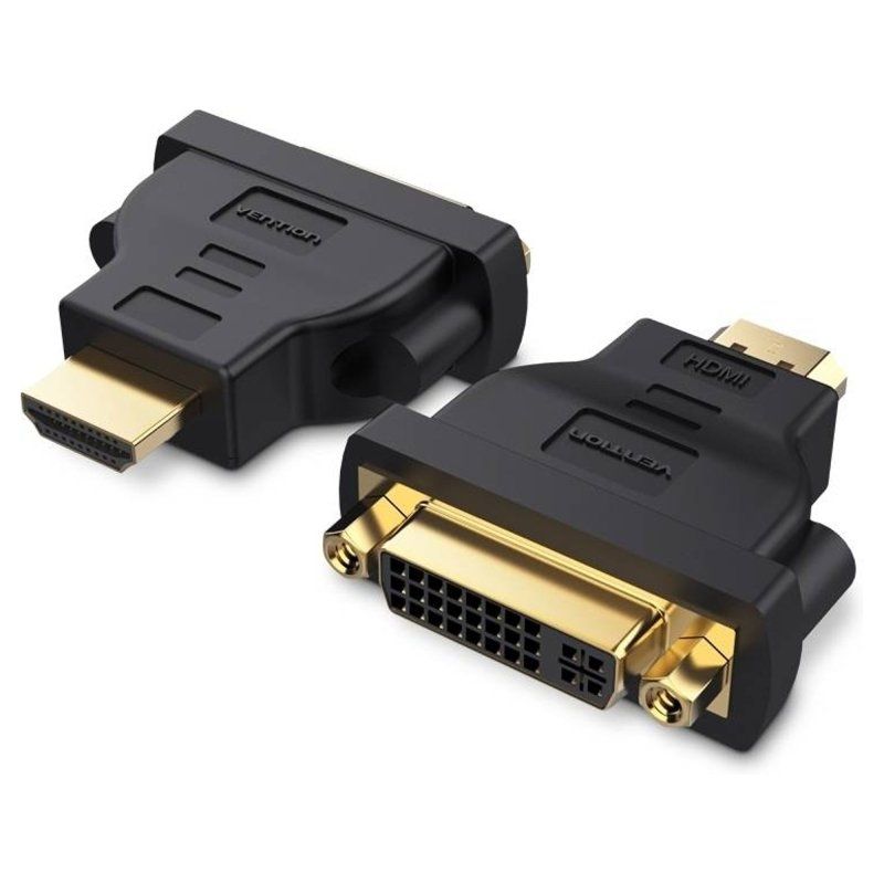 Adaptador HDMI Vention ECCB0/ HDMI Macho - DVI (24+5) Hembra