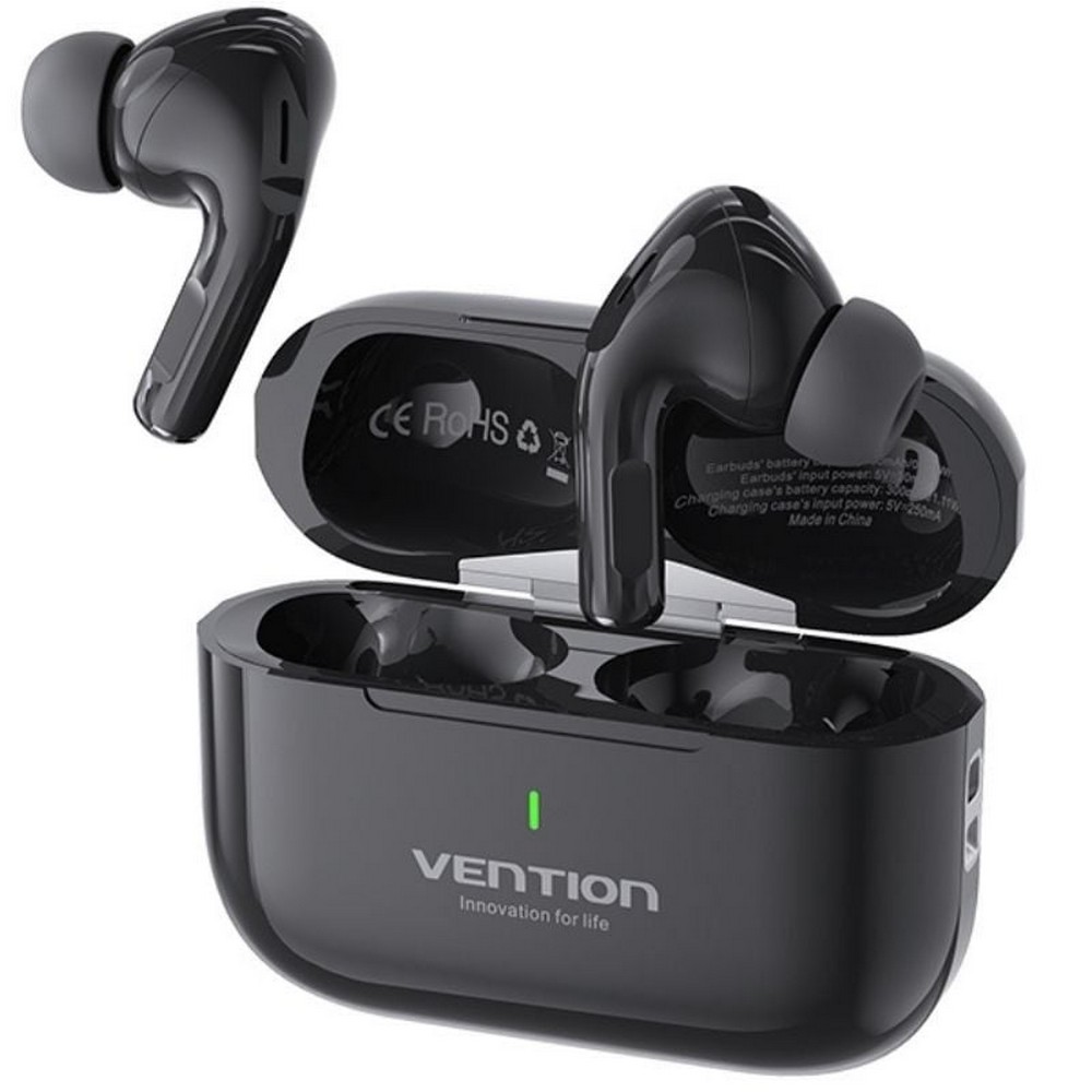 Auriculares Bluetooth Vention Echo Lite E11 con estuche de carga/ Autonomía 6h/ Negros