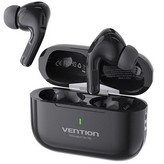 Auriculares Bluetooth Vention Echo Lite E11 con estuche de carga/ Autonomía 6h/ Negros