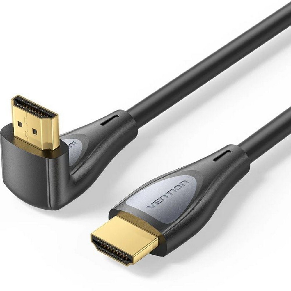 Cable HDMI 2.0 4K Acodado Vention ALQBF/ HDMI Macho - HDMI Macho/ 1m/ Negro