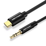 Cable Conversor Audio Vention BGABF/ USB Tipo-C Macho - Jack 3.5 Macho/ 1m/ Negro