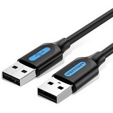 Cable USB 2.0 Vention COJBF/ USB Macho - USB Macho/ 480Mbps/ 1m/ Negro