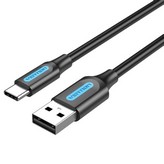 Cable USB 2.0 Tipo-C Vention COKBH/ USB Macho - USB Tipo-C Macho/ Hasta 60W/ 480Mbps/ 2m/ Gris