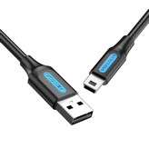 Cable USB 2.0 Vention COMBG/ USB Macho - MiniUSB Macho/ Hasta 10W/ 480Mbps/ 1.5m/ Negro