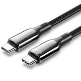 Cable USB 2.0 Tipo-C 5A 100W Vention CTKBAV/ USB Tipo-C Macho - USB Tipo-C Macho/ Hasta 100W/ 480Mbps/ 1.2m/ Negro