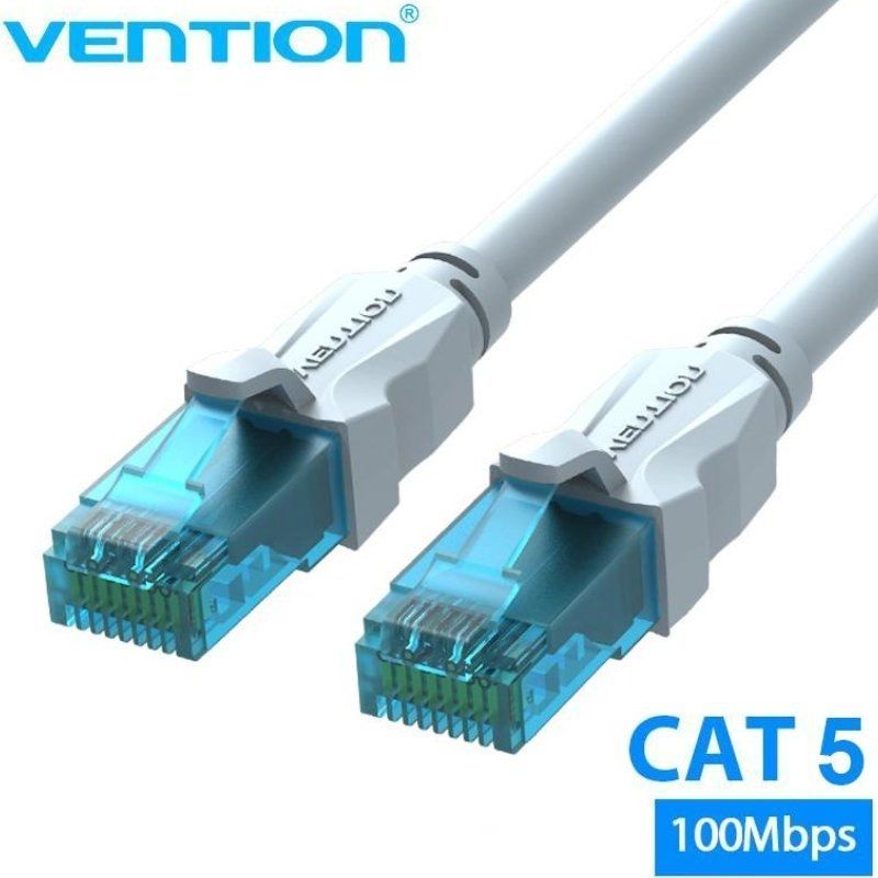 Cable de Red RJ45 UTP Vention VAP-A10-S2000 Cat.5e/ 20m/ Azul y Blanco - Ítem