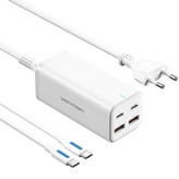 Cargador de Pared Vention FBSWG-EU/ 2xUSB Tipo-C + Cable USB Tipo-C/ 2xUSB/ 100W