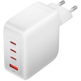 Cargador Gan de Pared Vention FEIW0-EU/ 3xUSB Tipo-C + Cable USB Tipo-C/ 1xUSB/ 140W