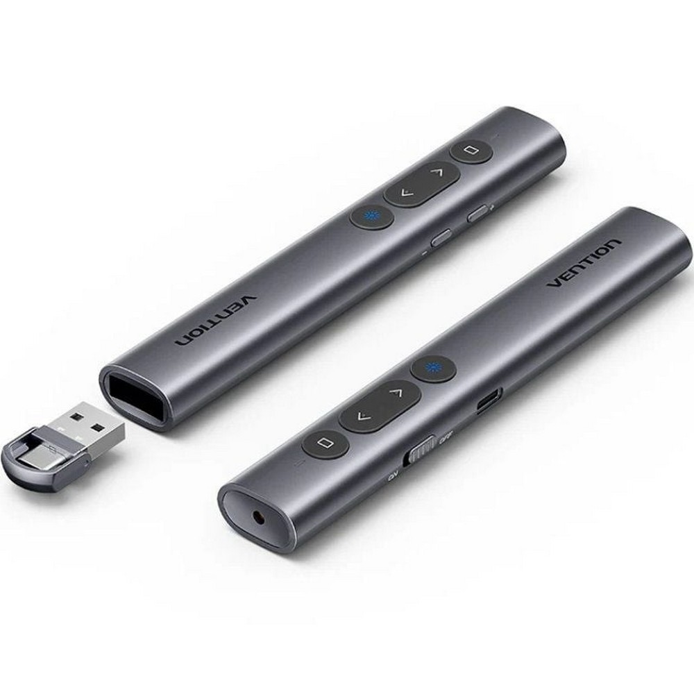 Presentador Inalámbrico por Bluetooth Vention KQJH0/ 2.4GHz/ Gris