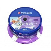 DVD+R Doble Capa Verbatim 8X/ Tarrina-25uds