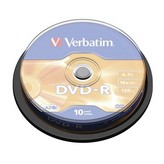 DVD-R Verbatim Advanced AZO 16X/ Tarrina-10uds