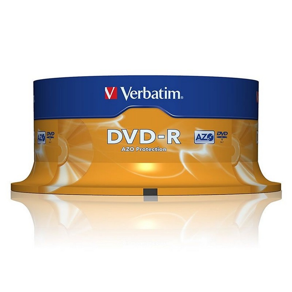 DVD-R Verbatim Advanced AZO 16X/ Tarrina-25uds