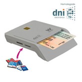 Lector de DNI y Tarjetas Woxter PE26-147/ Blanco/ USB 2.0