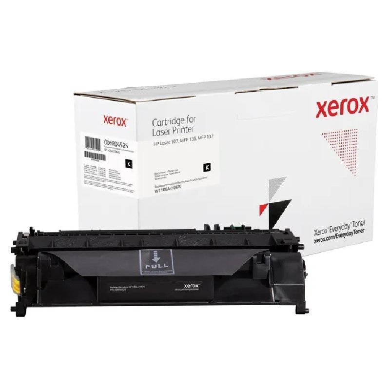 Tóner compatible Xerox 006R04525 compatible con HP 106A/ 1000 páginas/ Negro - Ítem