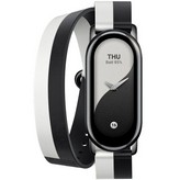 Correa Original para Pulsera Xiaomi Mi Smart Band 8 Double Wrap Strap/ Blanco y Negro