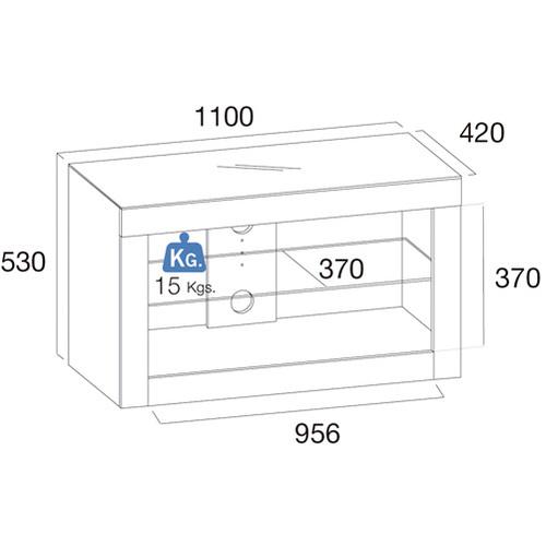 Mesa para TV LED/LCD. MONTADA GISAN PLS.58 1